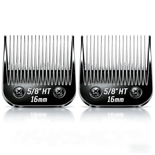 Dog Grooming Replacement Blades Compatible with Andis Dog Clippers - size: Black-5/8"HT-2PCS