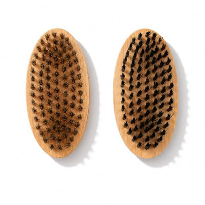 Goat Grooming Brushes, Soft Bristle and Firm Nylon Set, 2 Pack