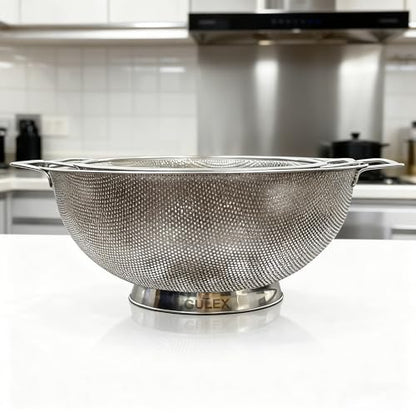 Gulex Stainless Steel Colander Set, Kitchen Strainer, Dishwasher Safe - size: 3QT+5QT