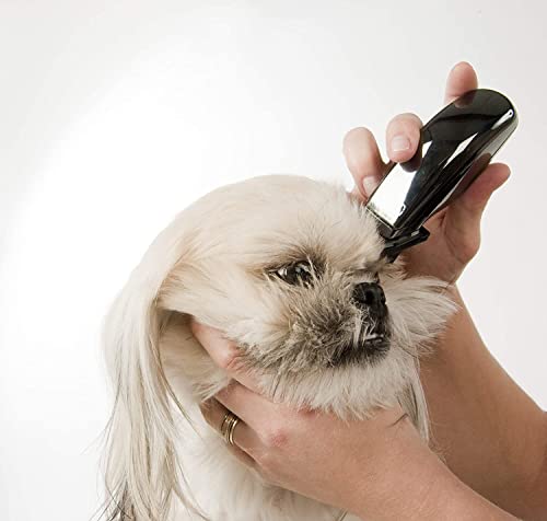 Wahl Professional Animal Super Pocket Pro Trimmer Kit, Black Chrome | Chrome Body, Ergonomic Design for Complete Control, Ideal for Face, Ears and Paw Touch-Ups, Small for Concealed Trimming