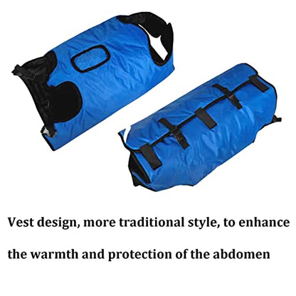 Calf Blanket Goat Coat with Fleece Windproof Winter Blanket for Alpaca, Calves, Sheep, Goat, Foal, Donkey with Thickened Fully Belly Protection Large Size