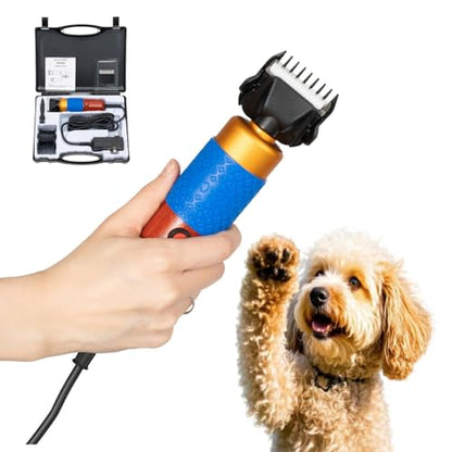 200W Electric Sheep Shears, Low Noise Livestock Clippers with 9.4ft Cord, Variable Speed Grooming Trimmer, Wooden Aluminum Handle, 2 Blades & Guide Combs for Sheep Goat Alpaca Llama Dog Rabbit