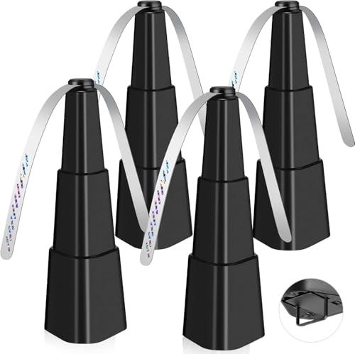 Fretech Fly Fans for Tables 4 Pack - Portable Automatic Picnic Table Food Repellent Fans Spinner for Restaurant, Party, Home