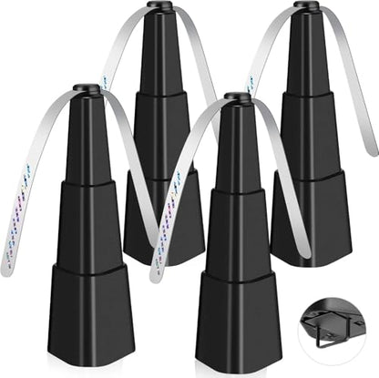Fretech Fly Fans for Tables 4 Pack - Portable Automatic Picnic Table Food Repellent Fans Spinner for Restaurant, Party, Home