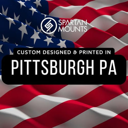 Spartan Mounts Compatible with Glock Pistols | Pistol Wall Display Mounting Hook | Gun Safe Wall Storage Organization System | Unique Low Profile Design | Made in USA - style: G 36 [Left]