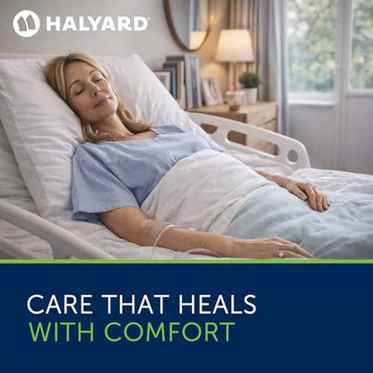 HALYARD Multi-Layer Bordered Silicone Foam Wound Dressing Sacral Bandage Gentle Adhesive Superabsorbent Core Conformable & Breathable Water Resistant Protective Film Backing, 9 Inch x 8 Inch (Box of - size: 9"x8"