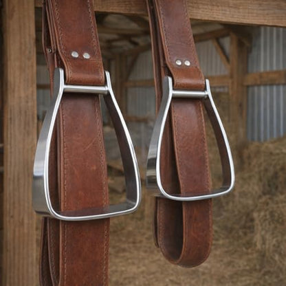 Horse Western 5.5" Wide Angled Slanted Aluminum Saddle Stirrups 5130