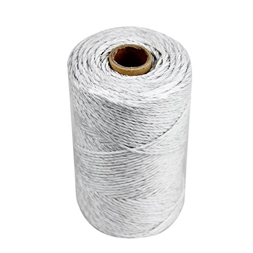 Portable Electric Fence Polywire, 656 Feet 200 Meter, 6 Conductors, White Color