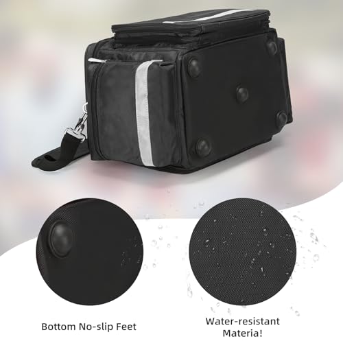 Medical Bag Empty Emergency Bag First Responder Bag First Aid Bag Home Health Empty First Aid Storage with Detachable Divider Medical Supplies - color: Black, size: 17.7" x 13.78"x 9.84"