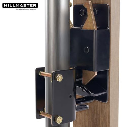 HILLMASTER Heavy Duty 2 Way Farm Gate Latch, Two Way Fence Gate Latch for Metal Gates Livestock Cattle Gate Latches Gate Hardware for Horse Corrals, Ranches(Screws and Instructions Included) - size: 1 Pack