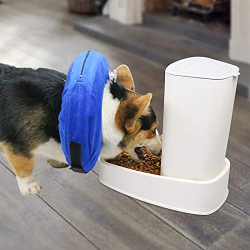 MCHY Inflatable Dog Cone,Adjustable Recovery Collar for Dogs After Surgery,Prevent from Biting & Scratching,Not Block Vision (Blue, M-Neck 10''- 14'') - color: Blue, size: M-Neck 10"- 14"