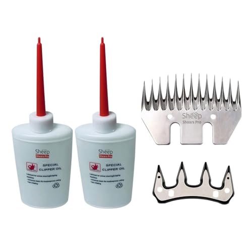 Sheep Shears Pro Clipper Blades 13 Tooth Straight Blade Replacement - size: 13 Tooth Straight Blade and Cutter set