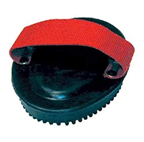 222745 Web Handled Rubber Curry Comb for Horses Black