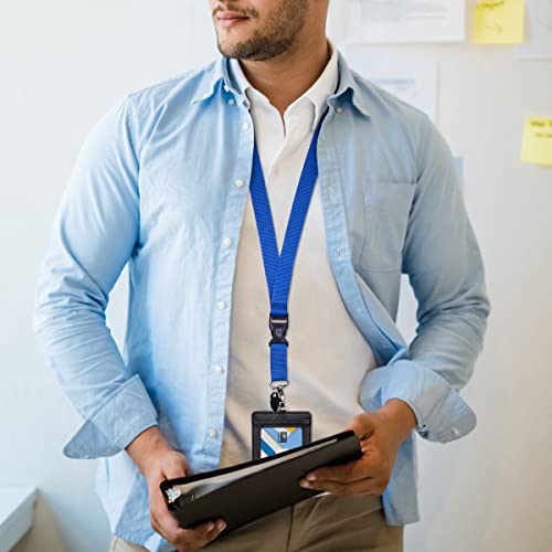 Wisdompro Office Lanyard, 5 Pack 23 inch Neck Strap Lanyards - Blue - color: 5pack Blue