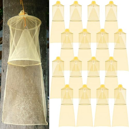 Qualirey 2 Pack Spotted Lanternfly Trap Lanternfly Killer for Tree,Yellow - color: Yellow