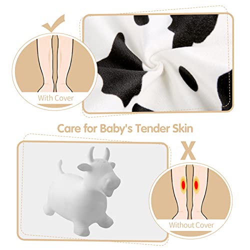 INPANY Bouncy Cow, Plush Cow Hoppers Toys for 2-4 Kid, Indoor & Outdoor Fun - color: Plush Bull