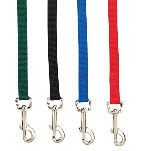 Guardian Gear Cotton Web Dog Training Lead 20'x5/8", Black - color: Black, size: 20-Feet