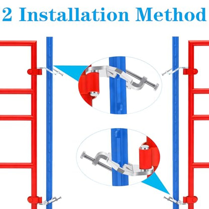 T-Post Gate Hinge Pins, Heavy Duty Gate Hanger,5/8 Inch, 2 Pack, for Farm Garden and Backyard Gates, Easy to Install