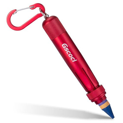 Aluminum Lumber Crayon Holder, 1/2 in Crayons, Red 1 Pack - color: Red-1