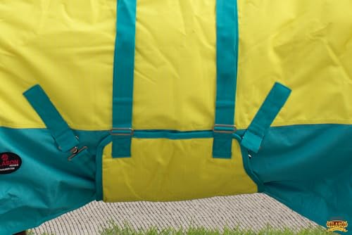 HILASON 1200D Winter Waterproof Turnout Horse Blanket Belly Wrap Neck Cover - size: 72 In