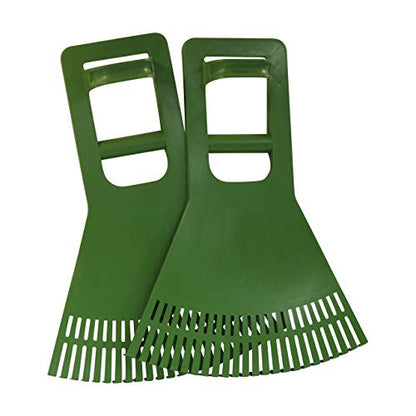 Grabber Scoop Hand Rakes with Leverage Extension Grip - Back Saving Ergonomic Gardening Tool for Lawn and Leaves Clean-up - Made in USA - Model P755