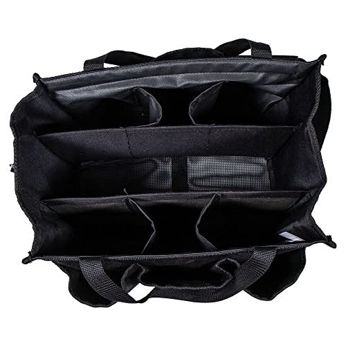 Dura-Tech Smartchoice Grooming Tote | Color Black | Ultimate Stable Organizer | Dirt-Control Feature | Easy Carry Design | Sturdy 600D Poly Material - color: Black