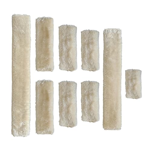 Soft Fleece Halter Covers for Horses Full-Cover Series (Cream) - color: Cream