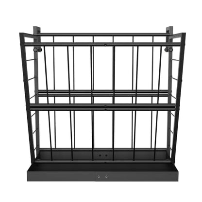 LIANTRAL Hay Feeder Goat, Black 2-in-1 Wall Mounted Goat Hay Rack