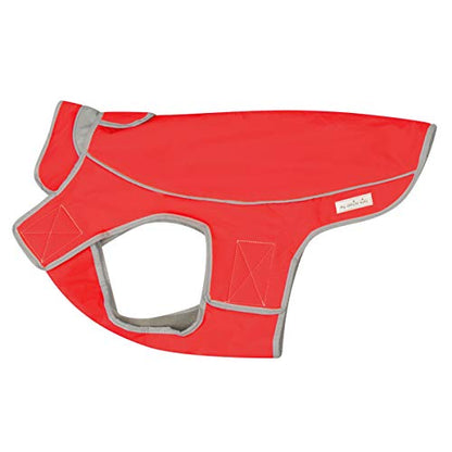 Jacket for All Dogs, Fleece-Lined, Waterproof Doggie Vest, Reflective Pet Parka (2200) (XX-Small, Red) - color: Red, size: XX-Small