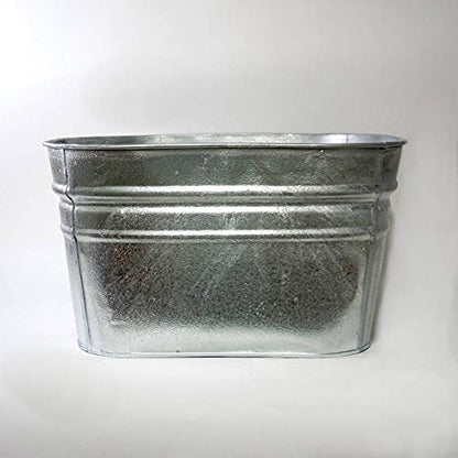 Behrens 62 Hot Dipped Galvanized Steel Tub, 15 Gal, Silver