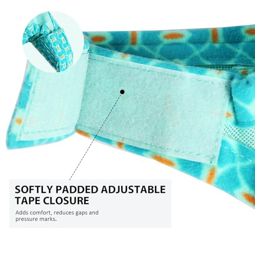 Harrison Howard Cattle Livestock Fly Mask Breathable Mesh Padded Edging with Fun Patterns Large Spacing Forelock Opening Design Adjustable Fit for Cattle Mint - color: Mint