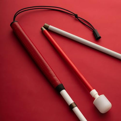 NO-JAB® Ambutech Cane, Ambutech's Best Graphite Shaft with a Rolling Marshmallow Tip, “No More Sharp Jabs to Your Body”. Quality Makes a World of Difference. (Patent 10,898,406 B2) - size: 50-Inch