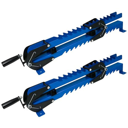 2-Pack 19" Panel Clamps for Woodworking fits 2" to 17" Wide Woodworking | 4-Way Pressure Steel Parallel Clamp For Board Cabinet,Tabletops, Woodwork,with Clamp Rails And Fixable Feet，Keeps Boards Flat