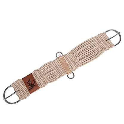 Billy Royal Western Horse Cinch | Non-Irritating Strings | Saddle Comfort and Stability | Stainless Steel | Durable & Soft/Natural - size: 30", style: Mohair Straight