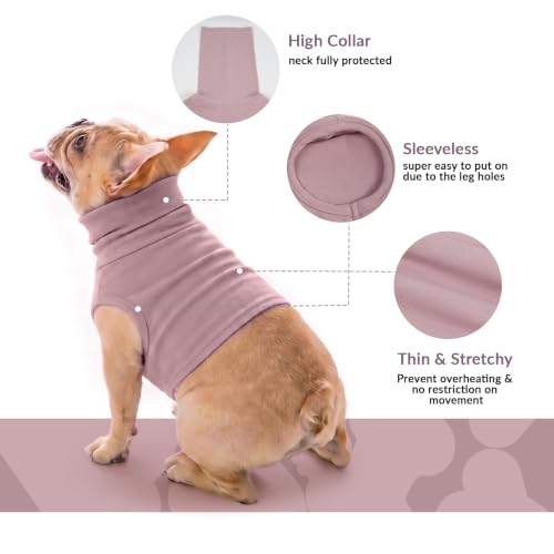 ROZKITCH Cat Neck Protector, Cat Surgery Recovery Suit | Surgical Neck Cover Dog Ear Hematoma Wrap Purple XS - color: Purple, size: XS(Chest: 14.2")