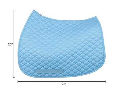 TuffRider Basic All Purpose Horse Riding Saddle Pad - color: Light Blue