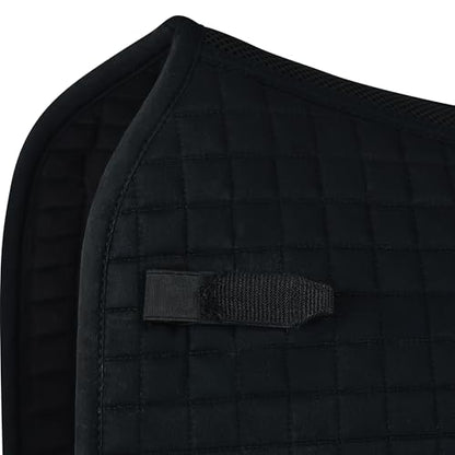 WeatherBeeta Prime Air-Tec Dressage Saddle Pad - color: Black, size: Large