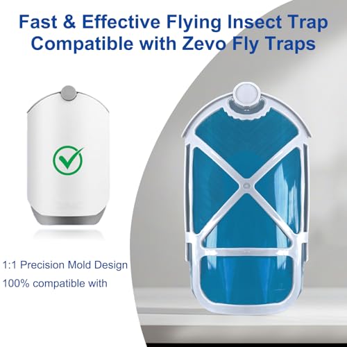 4 Pack Refill Cartridges, 2026 Upgraded Flying Insect Trap Refills Compatible with Flying Insect Trap Indoor Light M364 M364A Fully Compatible Size,Fly Catcher Trap (4 Refill Cartridges)