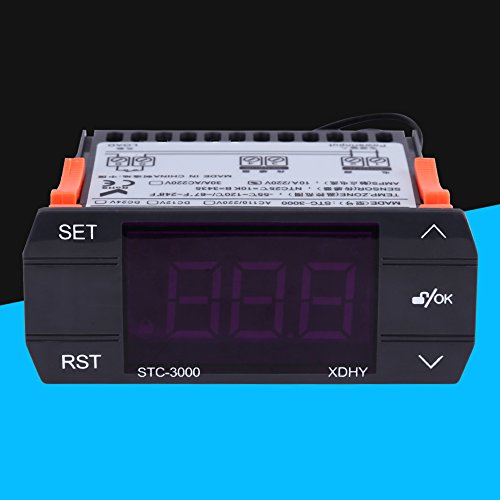 110V 220V Digital Temperature Controller Thermostat with External Sensor, Precision Control, Adjustable Setpoint Range 30°C to 300°C for Laboratory
