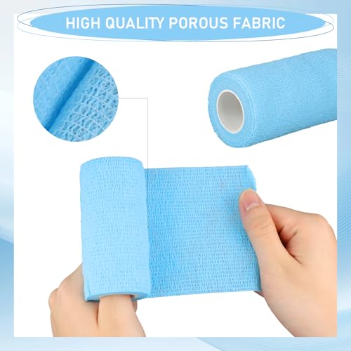 45 Pack Self Adhesive Bandage Wrap, 4" x 5 Yards Cohesive Bandage
