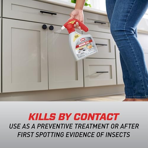 Ortho Home Defense Max Indoor Insect Barrier, 1.5 L | Home Bug Killer Spray with Battery Powered Quickhand Sprayer, Kills Ants, Roaches, Spiders, Fleas and Ticks - color: Quickhand Sprayer