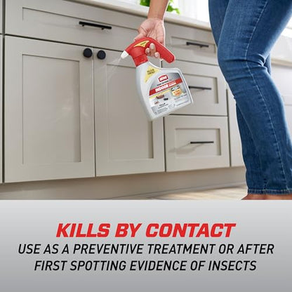 Ortho Home Defense Max Indoor Insect Barrier, 1.5 L | Home Bug Killer Spray with Battery Powered Quickhand Sprayer, Kills Ants, Roaches, Spiders, Fleas and Ticks - color: Quickhand Sprayer