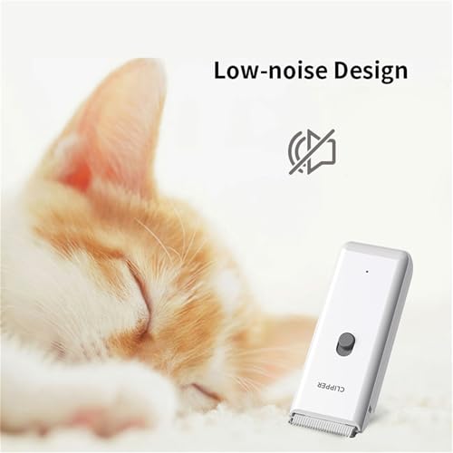 Handy Dog Cat Clippers - Professional Cordless Grooming Tools - Low Noise Pet Hair Trimmer Kit, AP005, White - color: Ap005-white