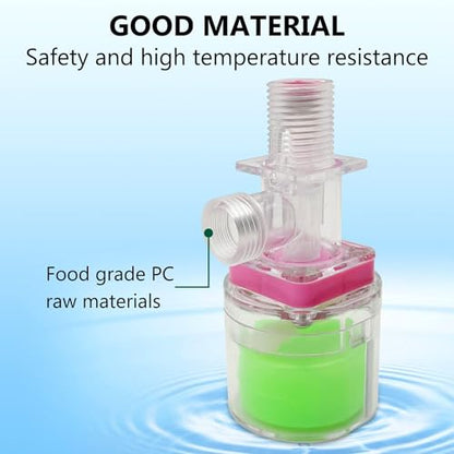 Transparency Water Float Valve, Water Level Control Water Tank Traditional Float Valve Upgrade (1/2” to 1/4“ UP) - size: 1/2” to 1/4“ UP