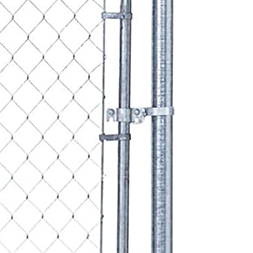 1-3/8" x 1-5/8" Fork Latch Galvanized Fence Gate Latch for Chain Link Fence Gate Frames with Padlock Hole Wall Mount to Post or Wall