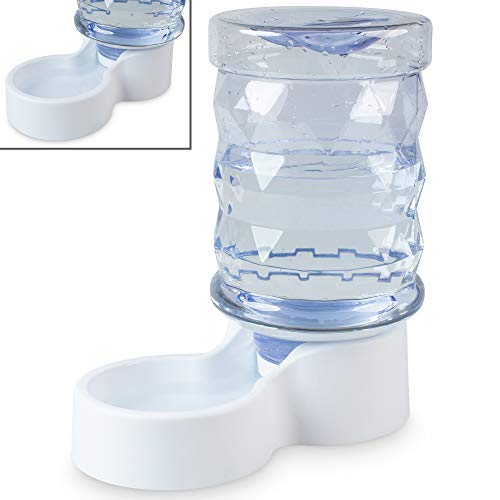 PetFusion H2O Gravity Pet Water Dispenser, 2.5 Gallon, Transparent