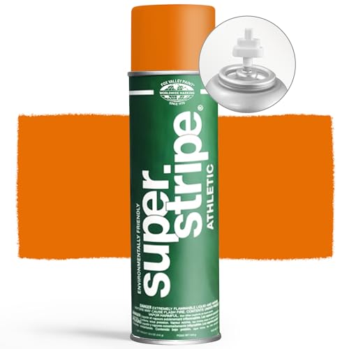 Fox Valley Athletic Field Striping Paint 18 oz Pack of 6, Orange - color: Athletic Hot Orange