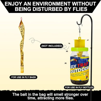 Fly Bait Attractant Trap Refill Packets 15x30g for Reusable Traps Outdoors - size: 15 pack