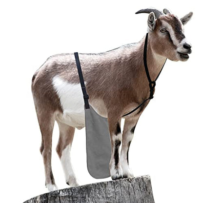 Anti Breeding Buck Apron Anti Mating Skirt with Chest Strap - color: Gray, size: Large