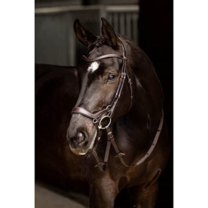 LeMieux Arika Drop Bridle - color: Brown/Silver, size: Pony